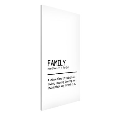 Magnettafel - Definition Family Unique - Hochformat 3:4