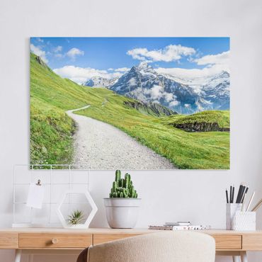 Leinwandbild - Grindelwald Panorama - Querformat 3:2
