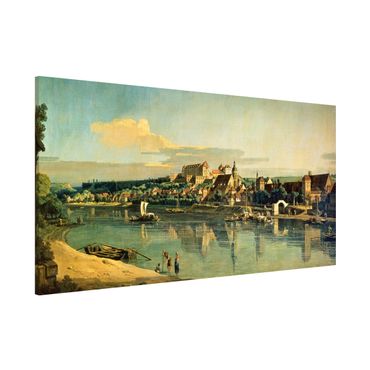 Magnettafel - Bernardo Bellotto - Blick auf Pirna - Memoboard Panorama Querformat 1:2