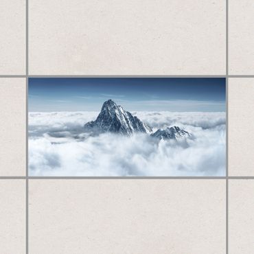 Fliesenaufkleber - Die Alpen über den Wolken