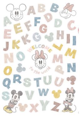 Wandtattoo - Mickey Alphabet