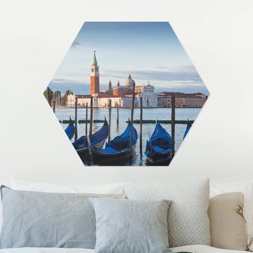 Hexagon Bild Alu-Dibond - San Giorgio in Venedig