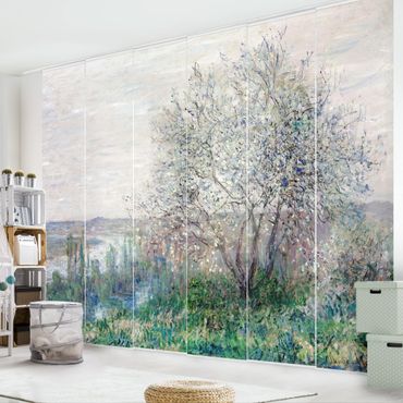 Schiebegardinen Set - Claude Monet - Frühlingsstimmung bei Vétheuil - Flächenvorhänge
