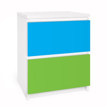 Möbelfolie für IKEA Malm Kommode - Selbstklebefolie Set Neon