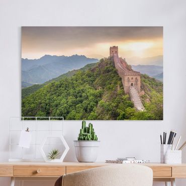Leinwandbild - Die unendliche Mauer von China - Querformat 3:2