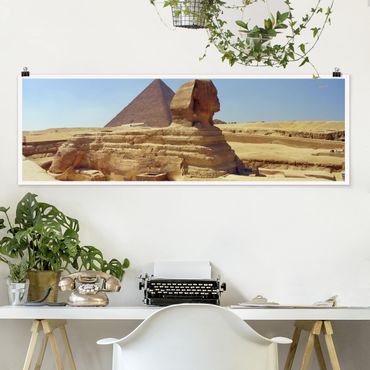 Poster - Geheimnisvolle Sphinx - Panorama Querformat