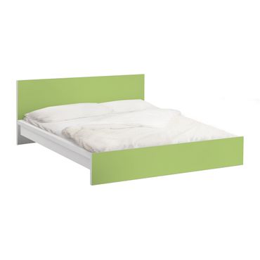 Möbelfolie für IKEA Malm Bett niedrig 180x200cm - Klebefolie Colour Spring Green