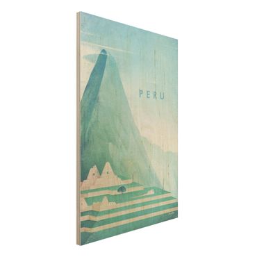 Holzbild - Reiseposter - Peru - Hochformat 3:2