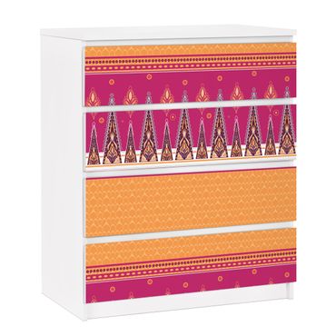 Möbelfolie für IKEA Malm Kommode - selbstklebende Folie Sommer Sari