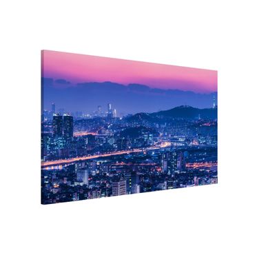 Magnettafel - Skyline von Seoul - Hochformat 3:2