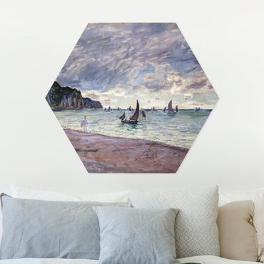 Hexagon Bild Forex - Claude Monet - Küste von Pourville