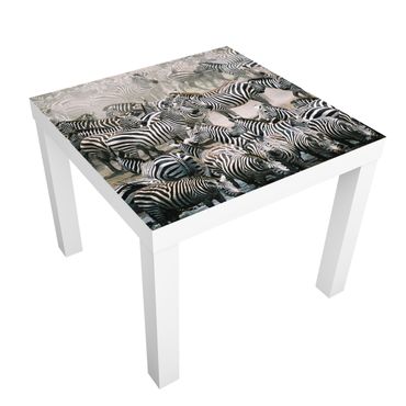 Möbelfolie für IKEA Lack - Klebefolie Zebraherde