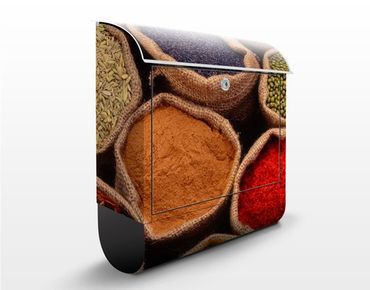 Wandbriefkasten - Colourful Spices - Briefkasten Bunt