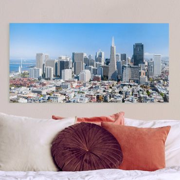 Leinwandbild - San Francisco Skyline - Querformat 2:1