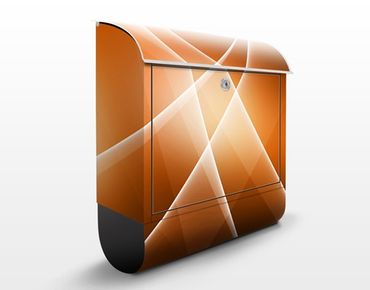 Briefkasten mit Zeitungsfach - Orange Sound - Briefkasten modern