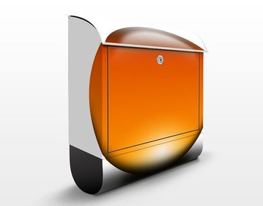 Design Briefkasten Magical Orange Ball - Briefkasten Orange
