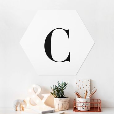 Hexagon Bild Forex - Buchstabe Serif Weiß C