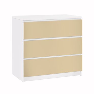 Möbelfolie für IKEA Malm Kommode - Klebefolie Colour Light Brown