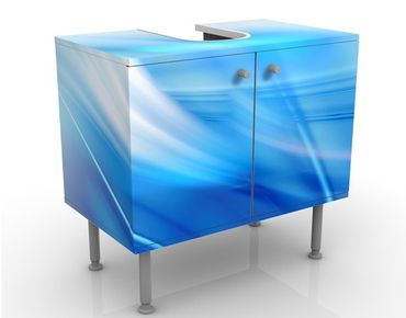 Waschbeckenunterschrank - Aquatic - Badschrank Blau