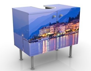 Waschbeckenunterschrank - Bellagio am Comer See - Badschrank Blau
