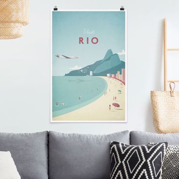 Poster - Reiseposter - Rio de Janeiro - Hochformat 3:2