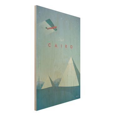 Holzbild - Reiseposter - Cairo - Hochformat 3:2