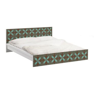 Möbelfolie für IKEA Malm Bett niedrig 160x200cm - Klebefolie Marokkanisches Ornament