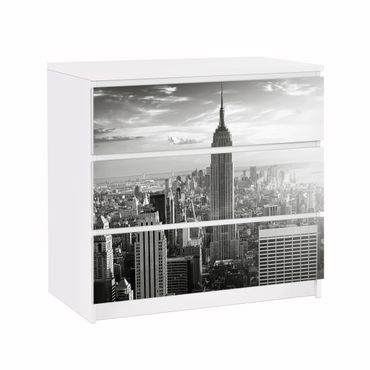 Möbelfolie für IKEA Malm Kommode - Klebefolie No.34 Manhattan Skyline Panorama