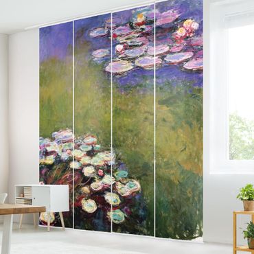 Schiebegardinen Set - Claude Monet - Seerosen - 4 Flächenvorhänge