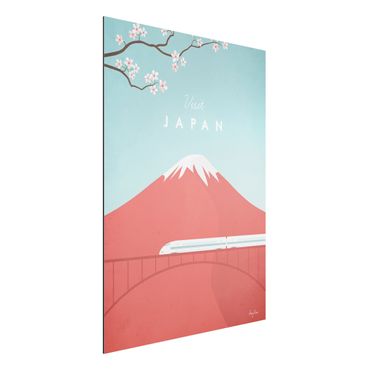 Aluminium Print - Reiseposter - Japan - Hochformat 4:3