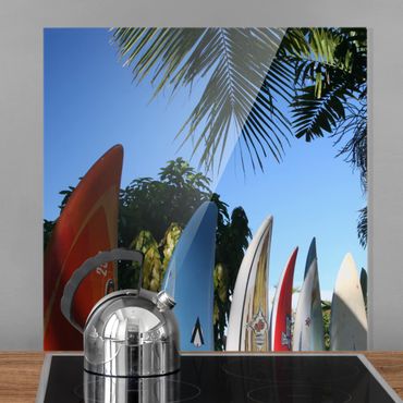 Glas Spritzschutz - Surfers Paradise - Quadrat - 1:1