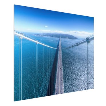 Forex Fine Art Print - Brücke zur Insel - Querformat 3:4