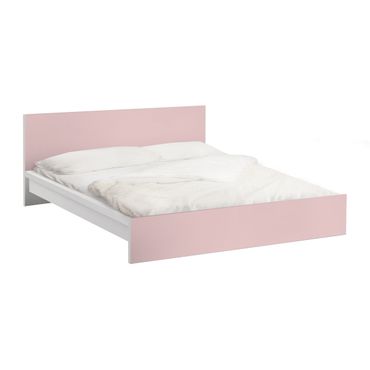 Möbelfolie für IKEA Malm Bett niedrig 140x200cm - Klebefolie Colour Rose