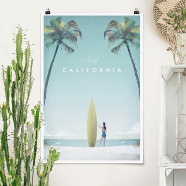 Poster - Reiseposter - California - Hochformat 3:2