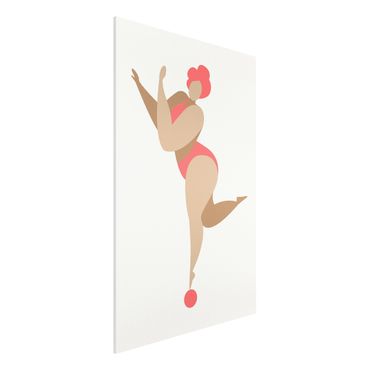 Forex Fine Art Print - Miss Dance Rosa - Hochformat 3:2