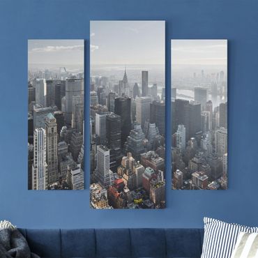 Leinwandbild 3-teilig - Upper Manhattan New York City - Galerie Triptychon