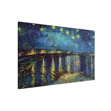 Magnettafel - Vincent van Gogh - Sternennacht über der Rhône - Memoboard Querformat 2:3