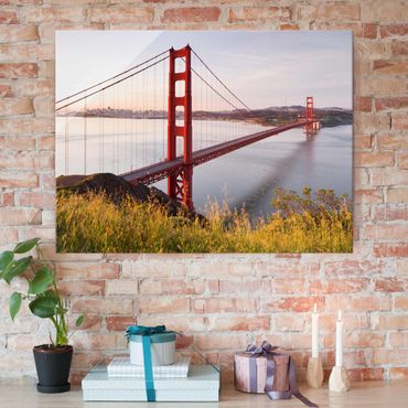Glasbild - Golden Gate Bridge in San Francisco - Quer 4:3