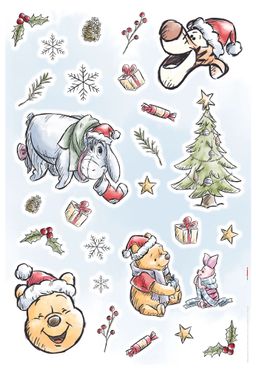 Wandtattoo - Winnie Pooh Christmas