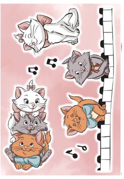 Wandtattoo - Aristocats Kittens