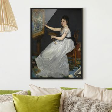Bild mit Rahmen - Edouard Manet - Eva Gonzalès - Hochformat 3:4