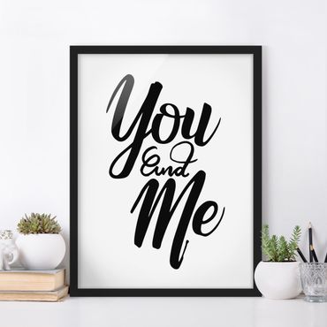 Bild mit Rahmen - You and me - Hochformat 3:4