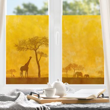 Fensterfolie - Sichtschutz Fenster Amazing Kenya - Fensterbilder