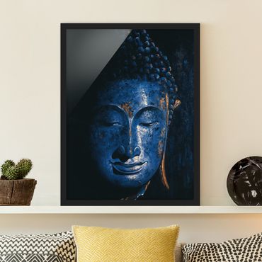 Bild mit Rahmen - Delhi Buddha - Hochformat 3:4