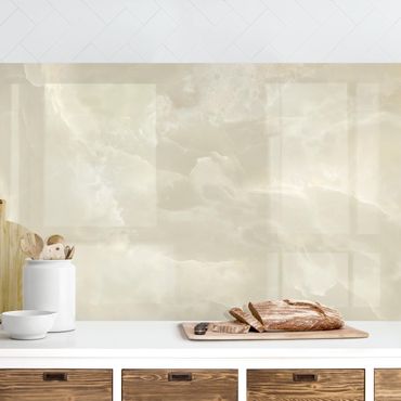 Küchenrückwand - Onyx Marmor Creme