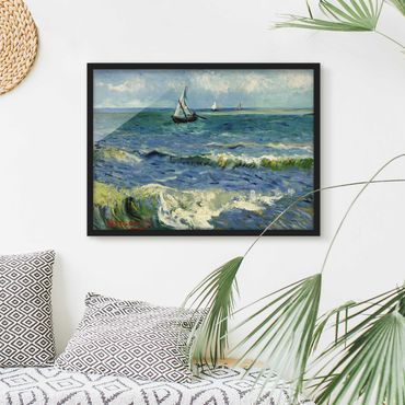 Bild mit Rahmen - Vincent van Gogh - Seelandschaft - Querformat 3:4