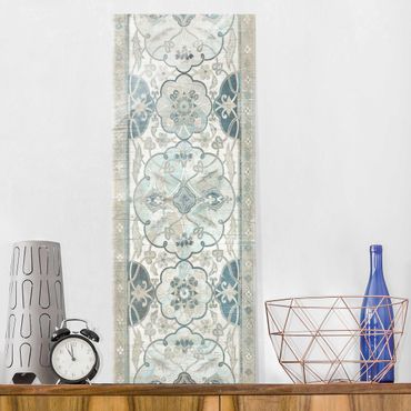 Glasbild - Holzpaneel Persisch Vintage II - Panel