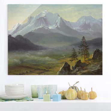 Glasbild - Kunstdruck Albert Bierstadt - Mont Blanc - Quer 4:3