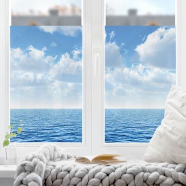 Fensterfolie - Sichtschutz Fenster Shining Ocean - Fensterbilder