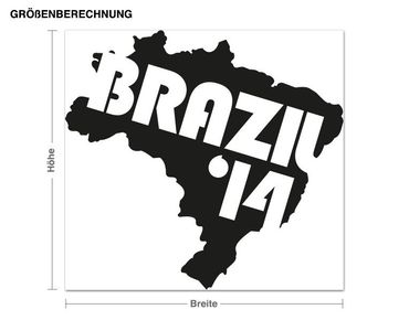 Wandtattoo Brazil '14